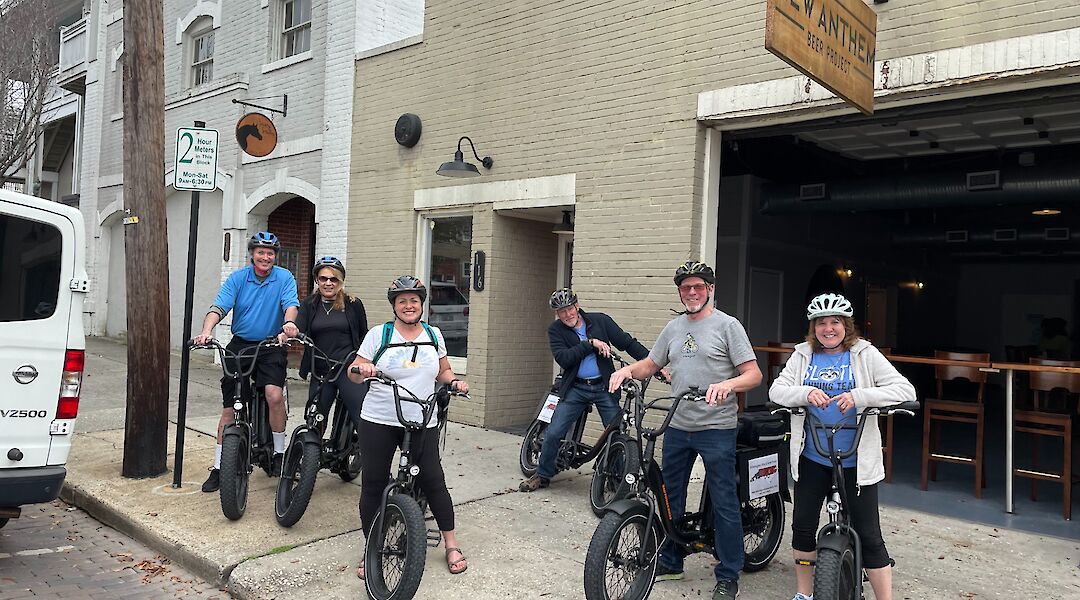 Group photo outside New Anthem, Wilmington, North Carolina, USA. CC:TO