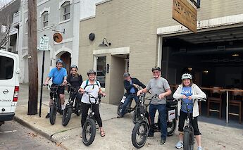 Group photo outside New Anthem, Wilmington, North Carolina, USA. CC:TO