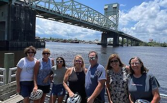 Posing near the bridge, Wilmington, North Carolina, USA. CC:TO