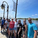 Group photo next to the Riverwalk, Wilmington, North Carolina, USA. CC:TO