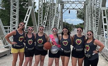 Group photo with basketball, Wilmington, North Carolina, USA. CC:TO