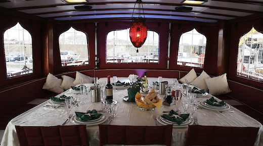 Dining area on the Tersane IV