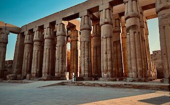 A grand colonnade at Luxor Temple. AhmedElonkrashy@unsplash