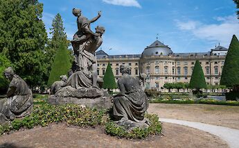 Baroque sculptures in the Hofgarten gardens of the Würzburg Residence. XiquinhoSilva@flickr
