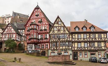 Half-timbered houses in Miltenberg, one of Bavaria’s best-preserved medieval towns. YvonMaurice@flickr
