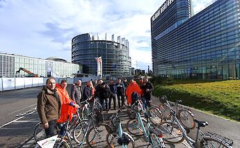 Bike tour of the European Institutions, Strasbourg bike tour, France. CC:TO