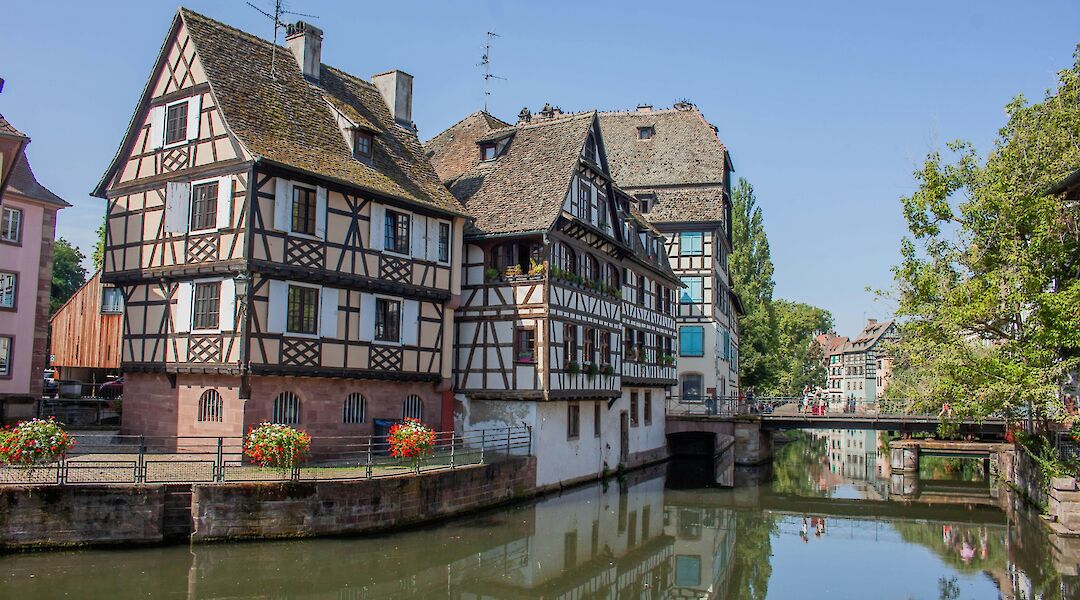 Half-timbered houses of Petite France, Strasbourg bike tour, France. Kamilla Isalieva@Unsplash