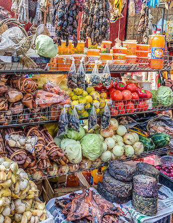 A colorful Mercado in Castro, Chiloe, Chile. Steven dosRemedios@Flickr