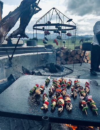 Open-fire cooking with local ingredients in Chile’s Lake District