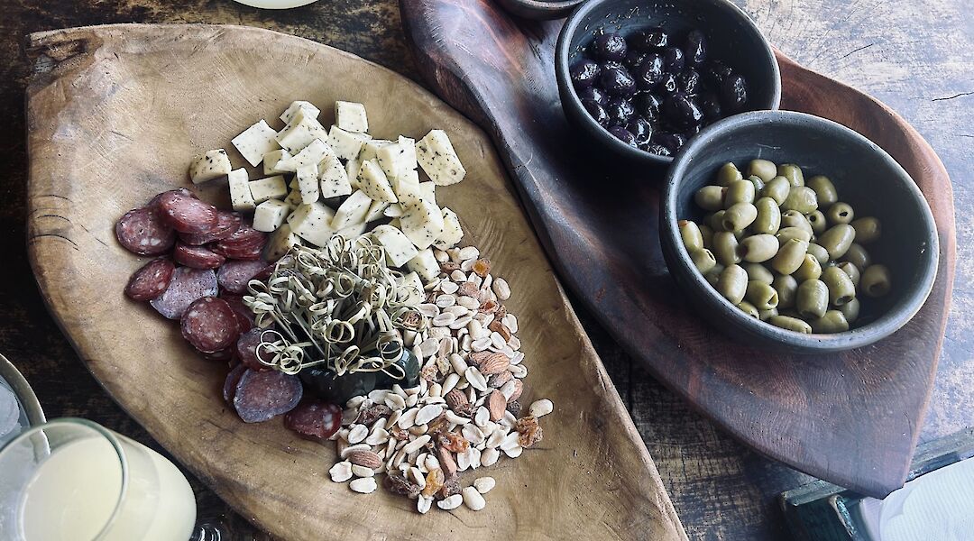 Regional products and simple preparations reflecting southern Chile’s food culture