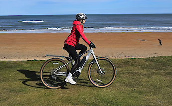 Bike tour along the beach in St Andrews. CC:TO