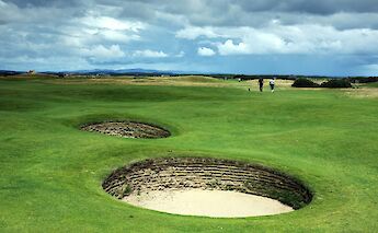 Bunkers on the Old Course of St Andrews. Unsplash@John Keil