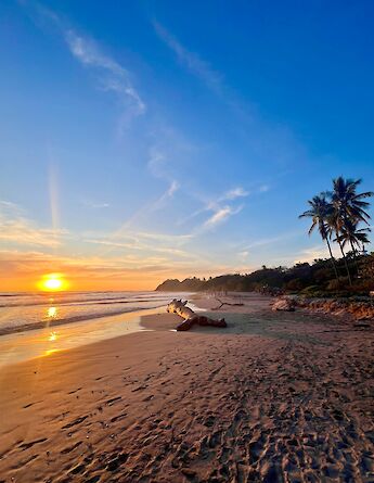 Sunset on Playa Guiones. cc-Heather