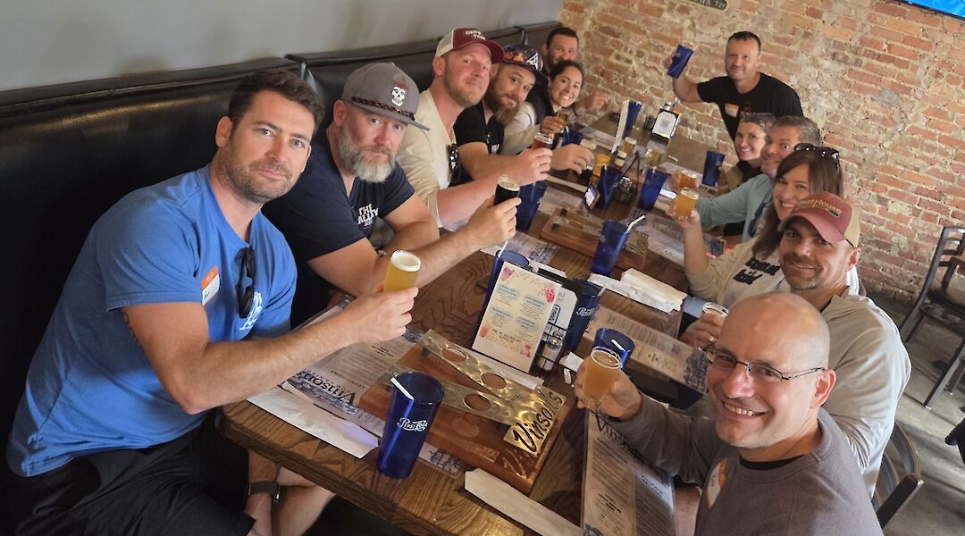 Beers on the e-bike tour of Clayton, North Carolina. CC:TO