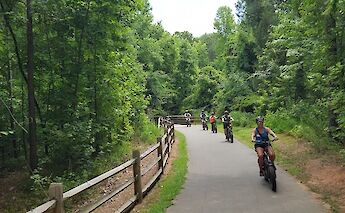 E-bike tour along the Mountains-to-Sea trail, Clayton, North Carolina. CC:TO