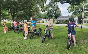 Ready to start the e-bike tour, Raleigh. CC:TO