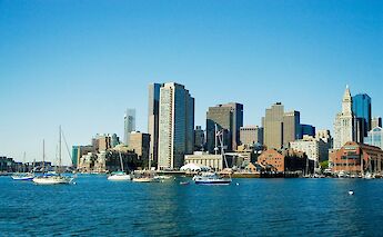 Boston skyline from the harbor, Massachusetts, USA. Getty Images@Unsplash