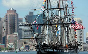 USS Constitution in Boston Harbor, Massachusetts, USA. David Trinks@Unsplash