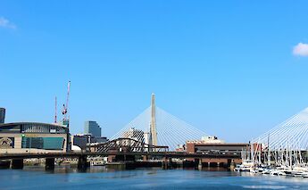 Zakim Bridge, Boston, Massachusetts, USA. Jun Ren@Unsplash