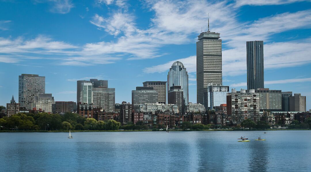 Boston skyline from Cambridge, Massachusetts, USA. Michael Baccin@Unsplash