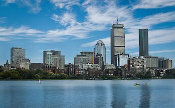 Boston skyline from Cambridge, Massachusetts, USA. Michael Baccin@Unsplash