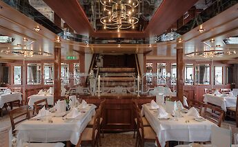 Restaurant, MS Switzerland, Bike and boat tour