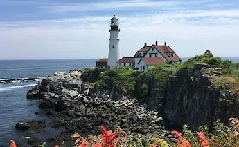 Foliage at Portland Head Light, Maine, USA. Jeff Gardiner@Unsplash