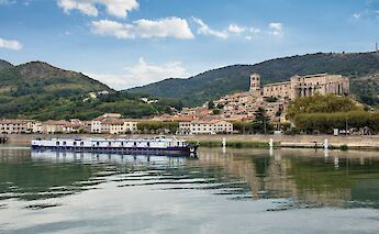 The MS Provence docked in Viviers. toBBT