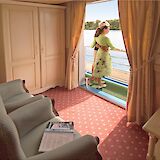 Upper deck balcony, Provence, Bike and Boat Tour