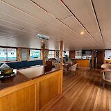 Interior upper deck, Clair de Soleil, Bike and Boat Tour