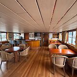 Dining area, Clair de Soleil, Bike and Boat Tour