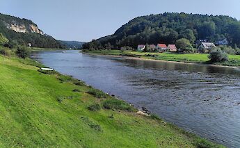 The Elbe River in northern Germany. unsplash:AndreasHaubold