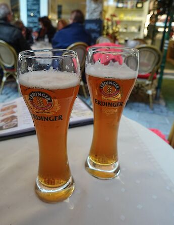 Traditional German wheat beer at an outdoor café. MagdaEhlers@pexels