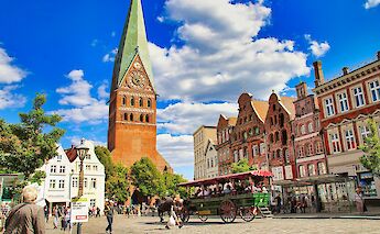 St. John's Church overlooking Lüneburg's Old Town. AlainRouiller@unsplash