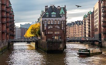 The Wasserschloss in Hamburg's Speicherstadt. pixababy