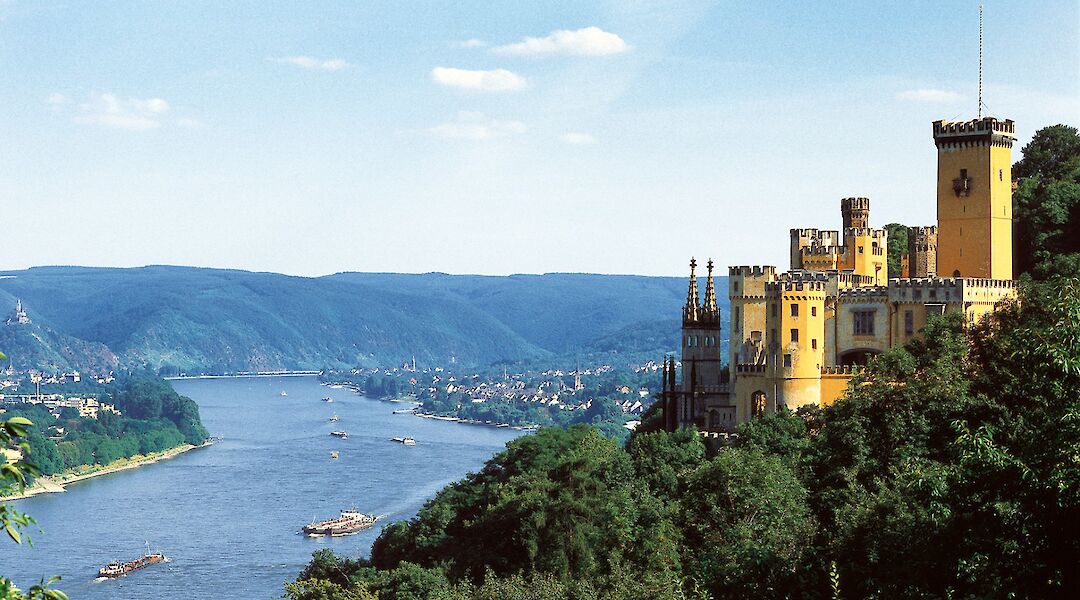 Stolzenfels Castle above the Rhine near Koblenz. toBBT