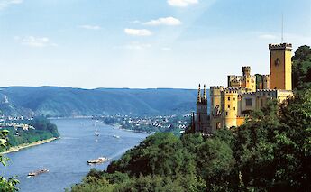 Stolzenfels Castle above the Rhine near Koblenz. toBBT