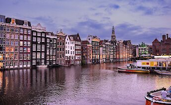 Historic waterfront architecture in Amsterdam. Aavinash@pixabay