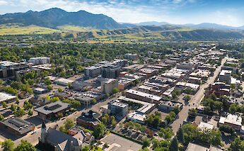 Drone shot of Bozeman, Montana, USA. jimkruger@iStock