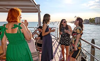 Relaxing on deck during the cruise. toGL