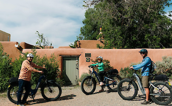 Ready to bike tour, Taos, New Mexico, USA. CC:TO