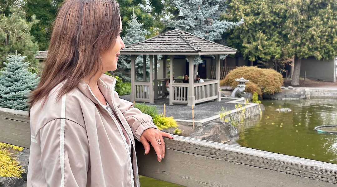 E-bike tour to Kasugai Gardens, Kelowna, British Columbia, Canada. CC:TO
