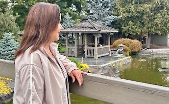 E-bike tour to Kasugai Gardens, Kelowna, British Columbia, Canada. CC:TO