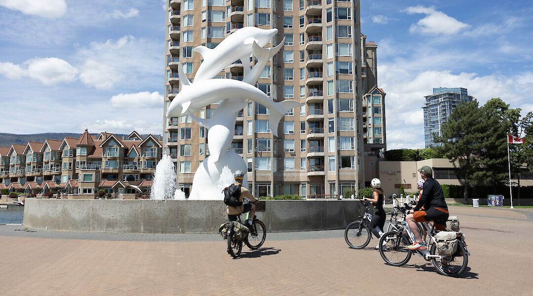 E-bike tour to the Rhapsody sculpture in Kelowna, British Columbia, Canada. CC:TO