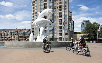 E-bike tour to the Rhapsody sculpture in Kelowna, British Columbia, Canada. CC:TO