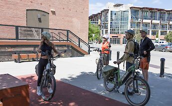 Getting ready for the e-bike tour of Kelowna, British Columbia, Canada. CC:TO