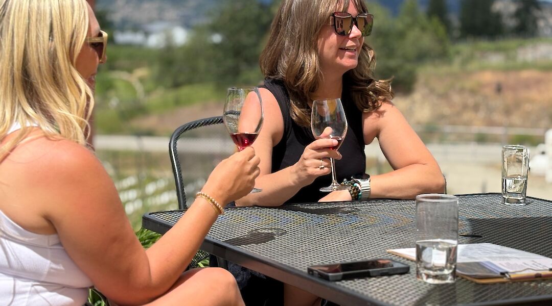 Enjoying a wine tasting at Spearhead Winery. CC:TO